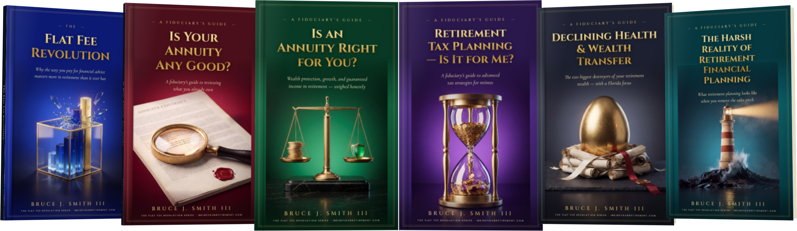 The six books of the Inside Your Retirement library